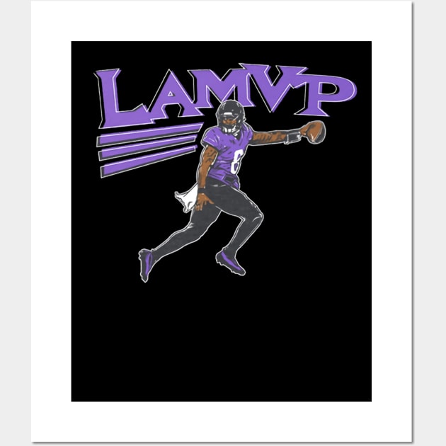 Lamar MVP Wall Art by ganisfarhan